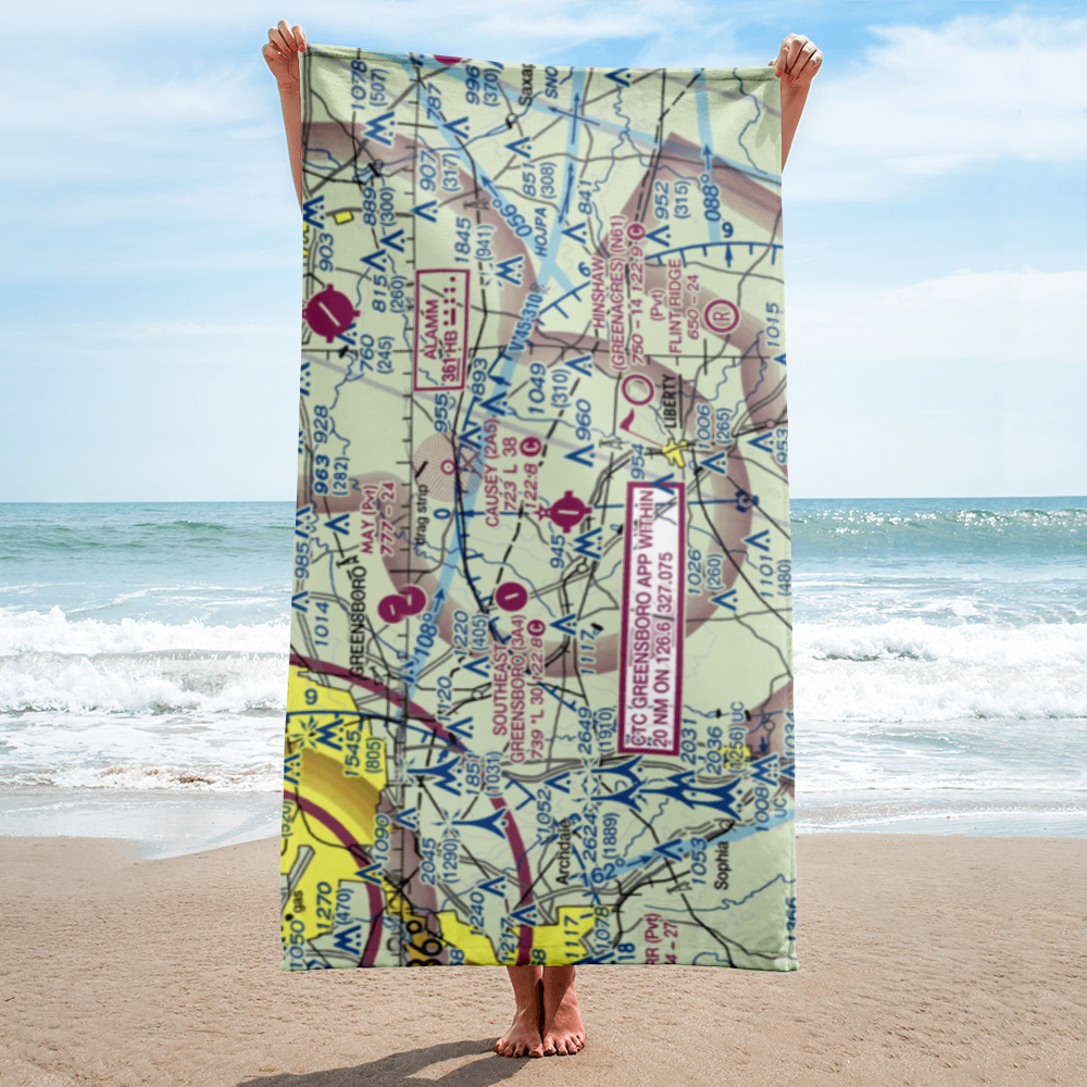 Kecks Airport (N88) VFR Sectional Towel 