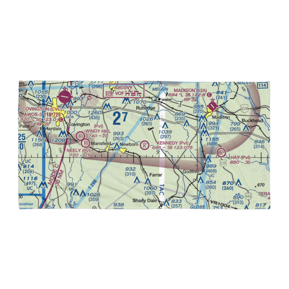 Kennedy Intranational Airport (2GA0) VFR Sectional Towel 