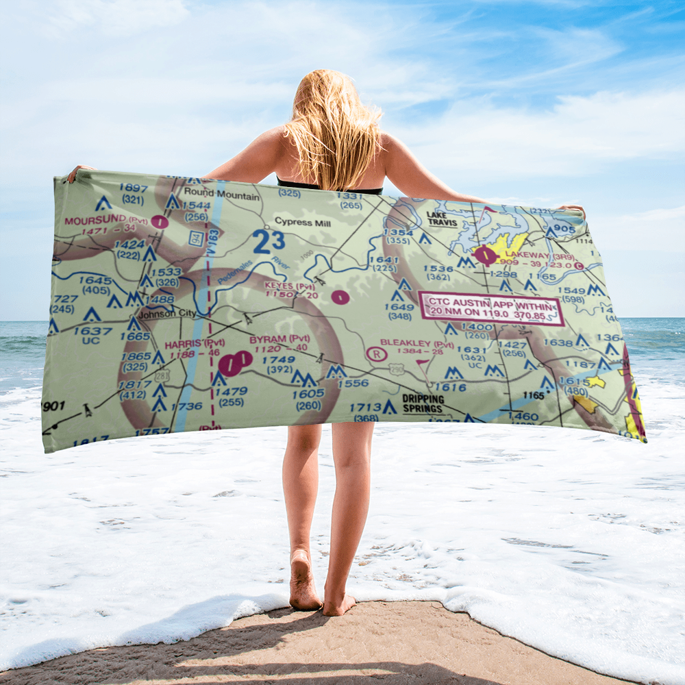 Keyes Ranch Airport (14TX) VFR Sectional Towel 