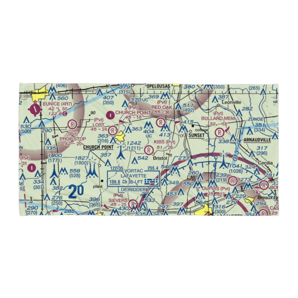 Kibs Air Park (7LA4) VFR Sectional Towel 