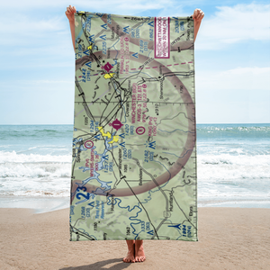 King Airport (TN52) VFR Sectional Towel