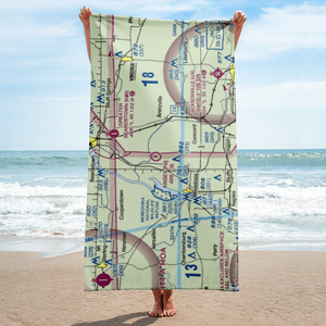 Kinsey RLA Restricted Landing Area (IL12) VFR Sectional Towel