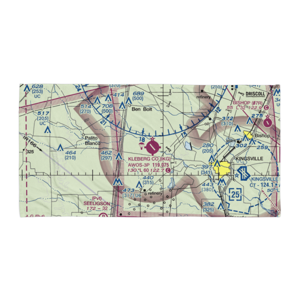 Kleberg County Airport (IKG) VFR Sectional Towel 