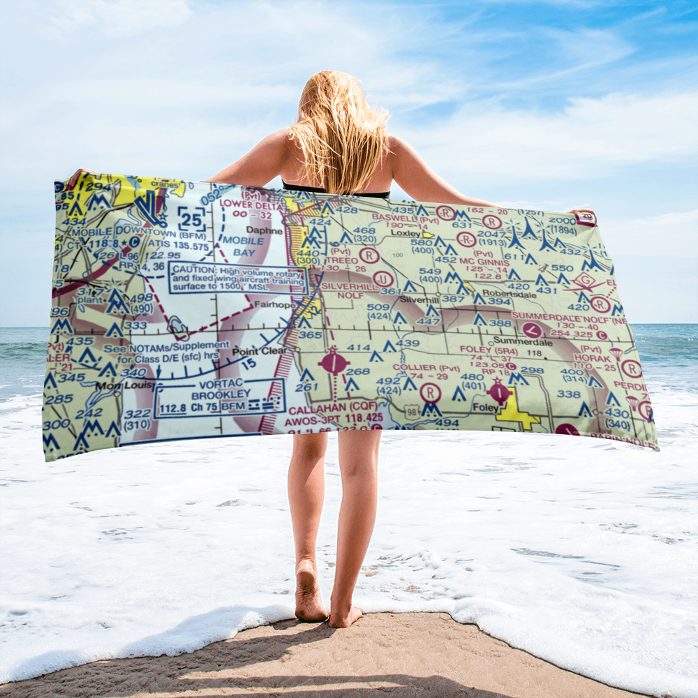 Klumpp Airport (AL78) VFR Sectional Towel 