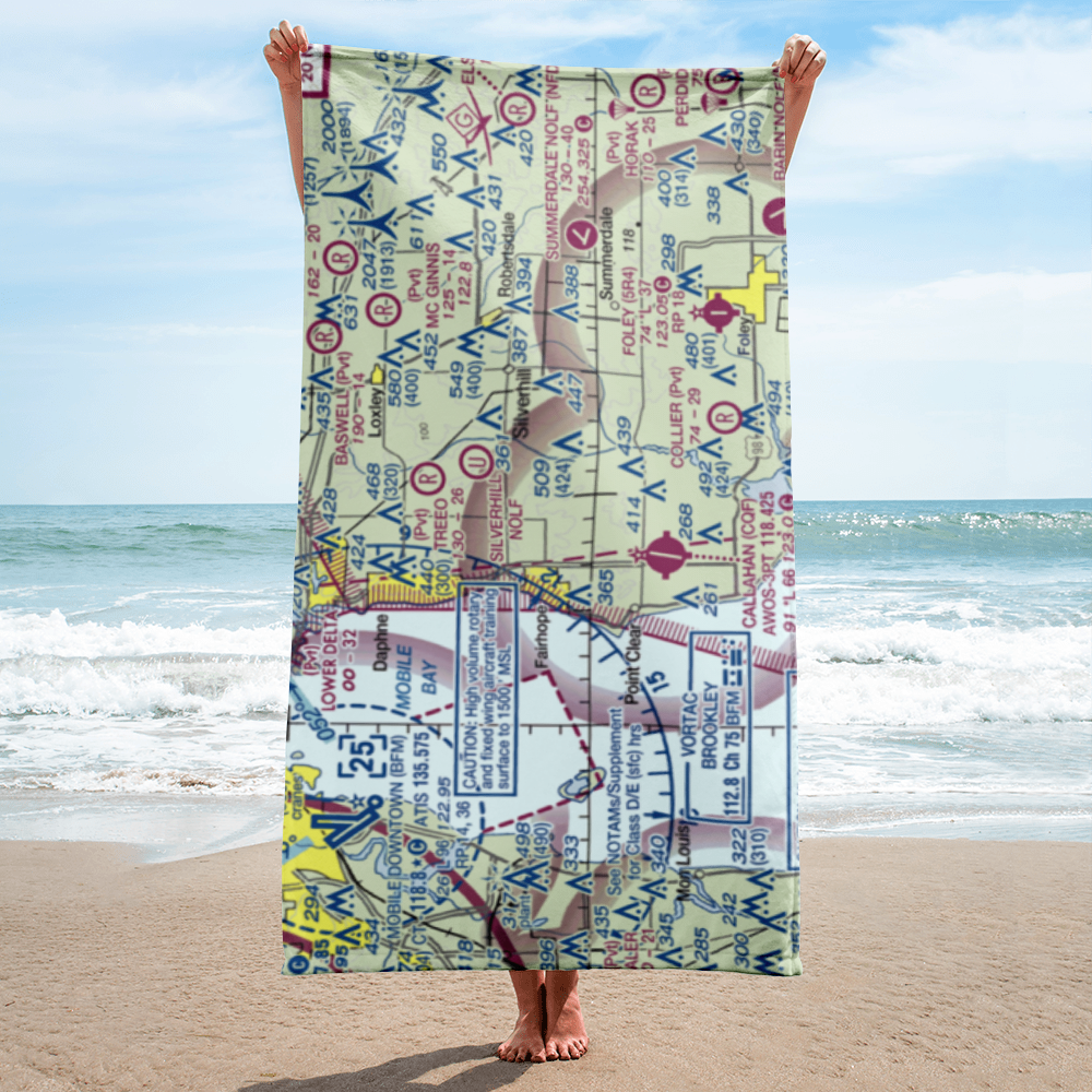 Klumpp Airport (AL78) VFR Sectional Towel 