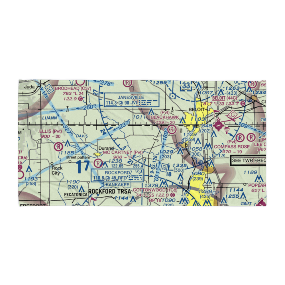 Koch Airport (IS71) VFR Sectional Towel 