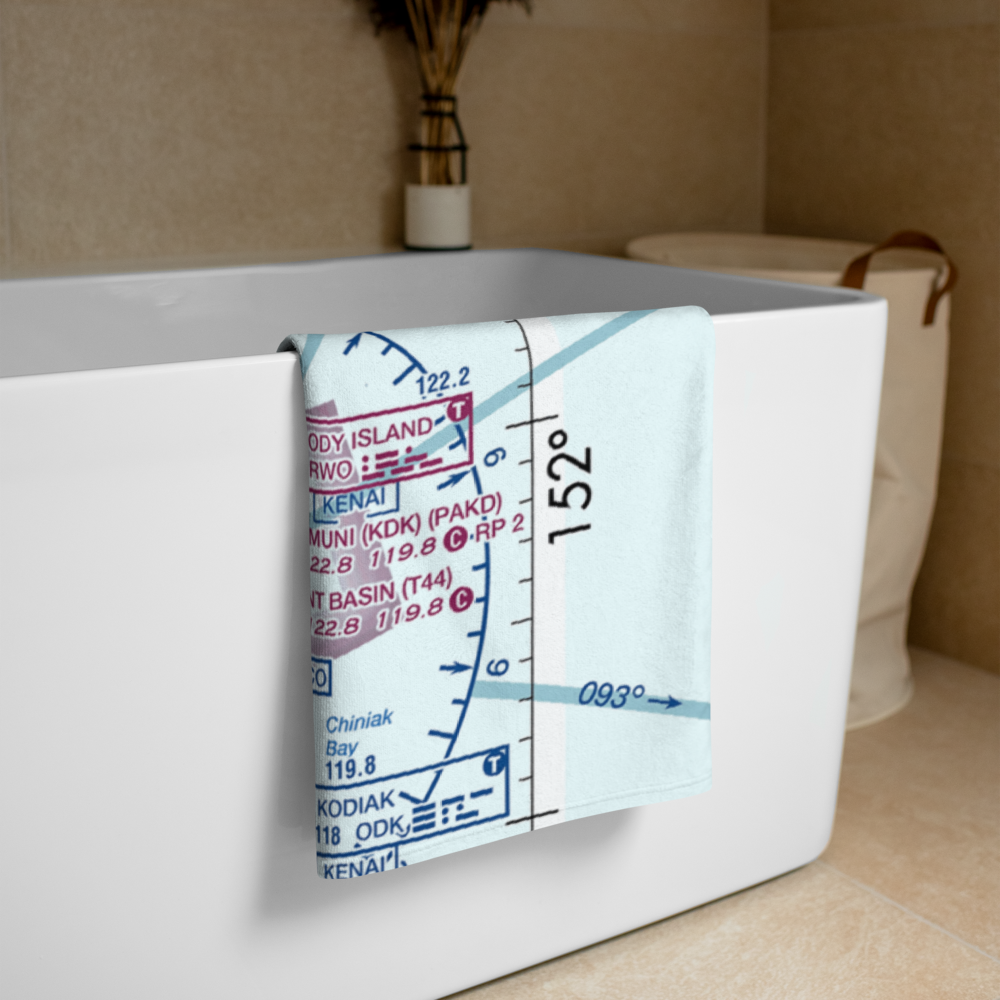 Kodiak /Lilly Lake/ Seaplane Base (9Z3) VFR Sectional Towel 