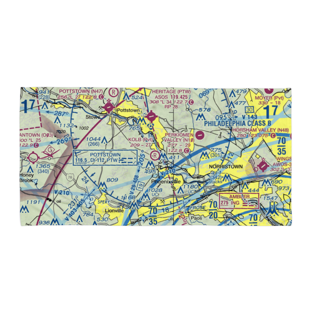 Kolb Airport (43PA) VFR Sectional Towel 