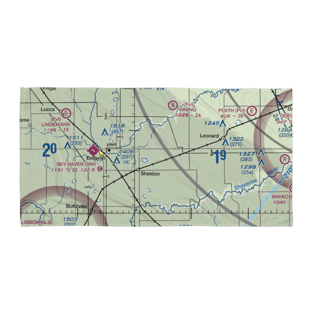 Kraig Farms Airport (NA05) VFR Sectional Towel 