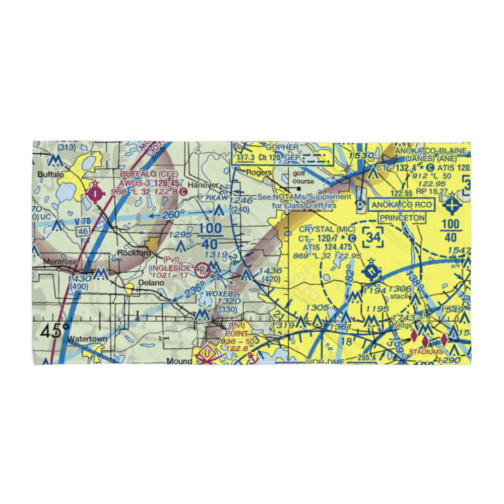 Kral's Personal Use Landing Field (42MN) VFR Sectional Towel 