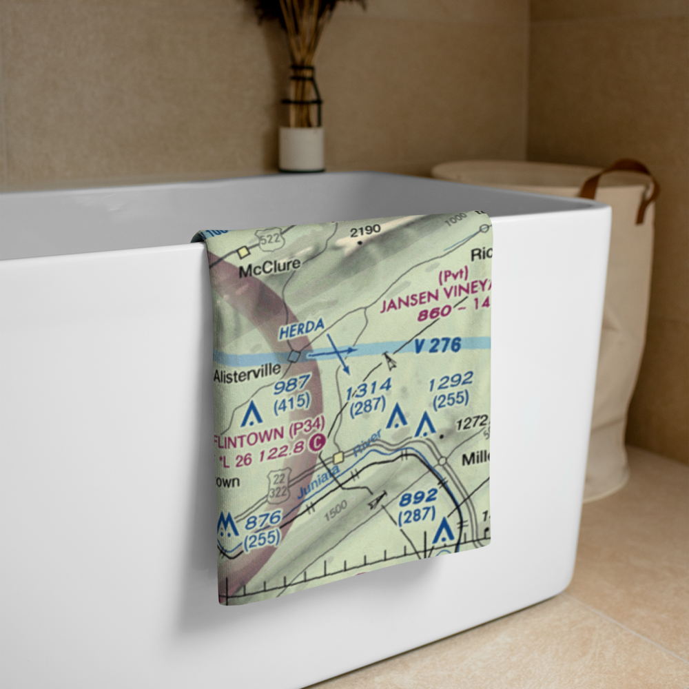 Krout Airport (4PS6) VFR Sectional Towel 