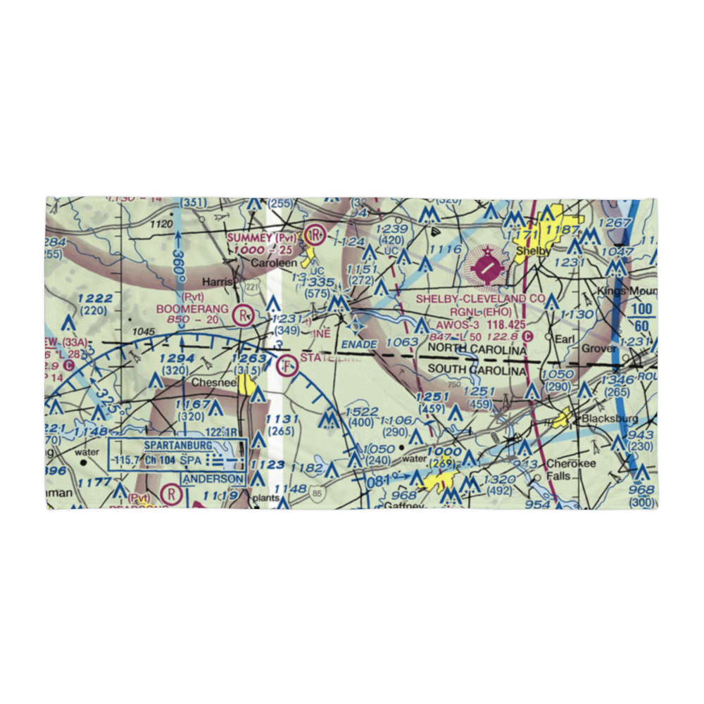 La Dolce Terra Airport (38SC) VFR Sectional Towel 