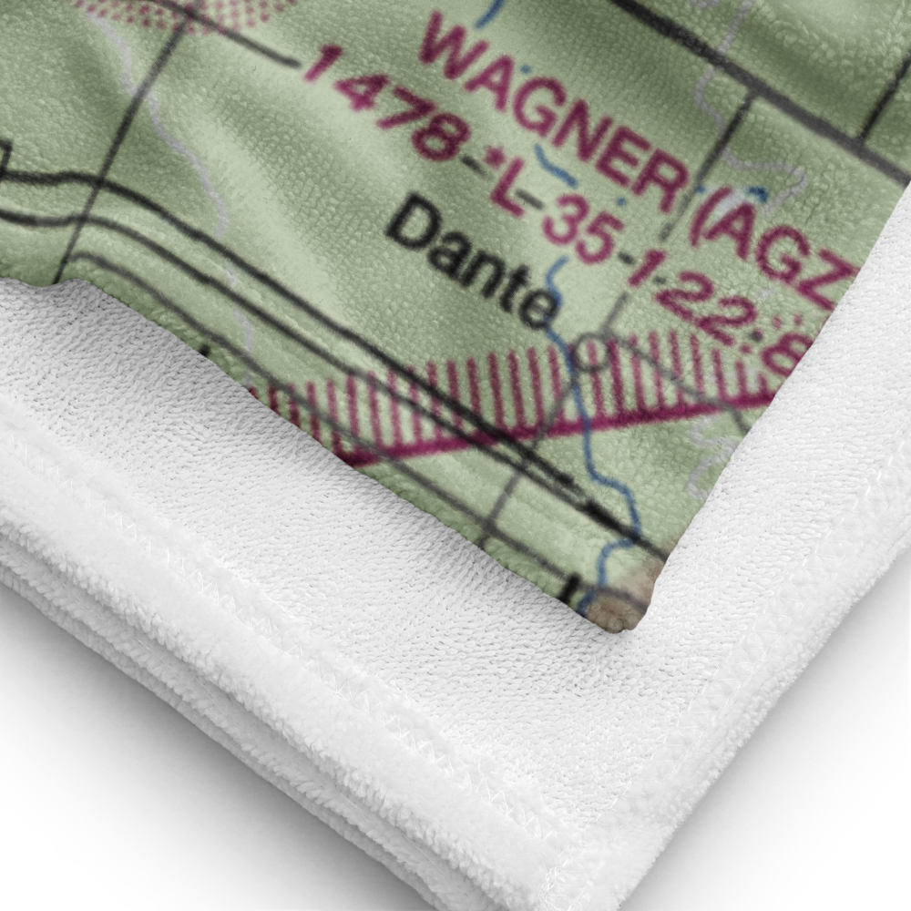 Lake Andes Municipal Airport (8D8) VFR Sectional Towel 