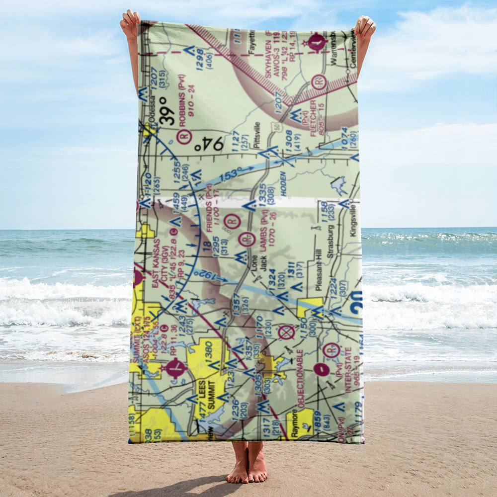 Lambs Field (0MU7) VFR Sectional Towel 