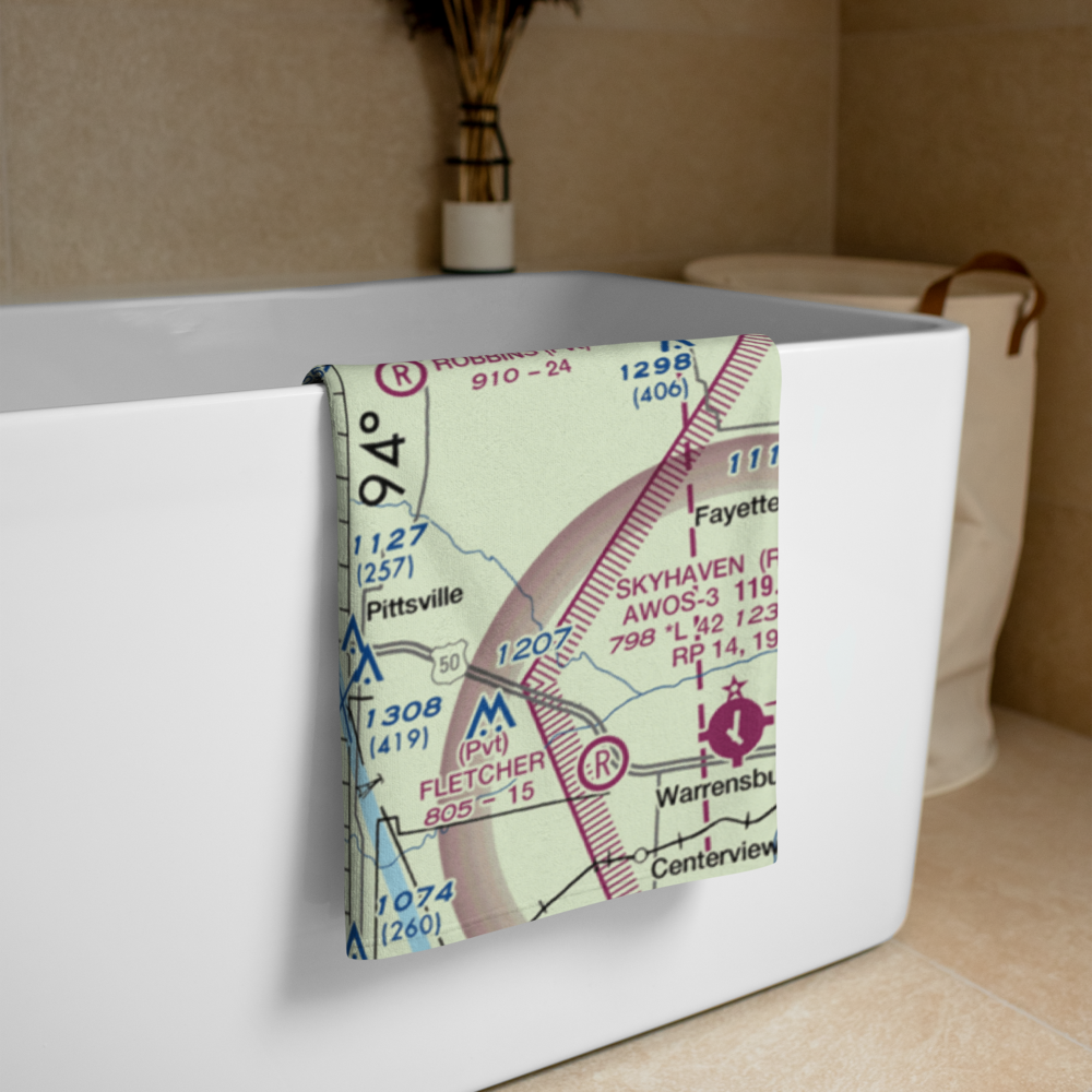 Lambs Field (0MU7) VFR Sectional Towel 