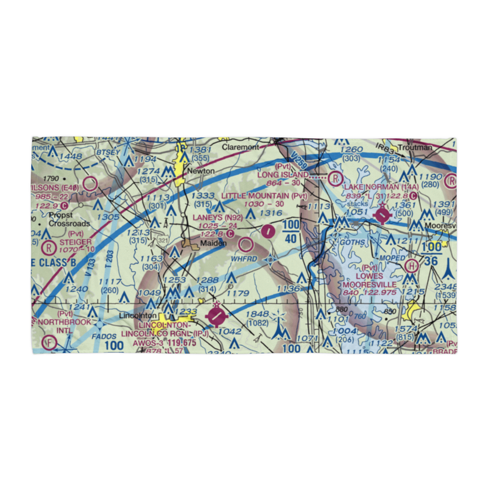 Laneys Airport (N92) VFR Sectional Towel 