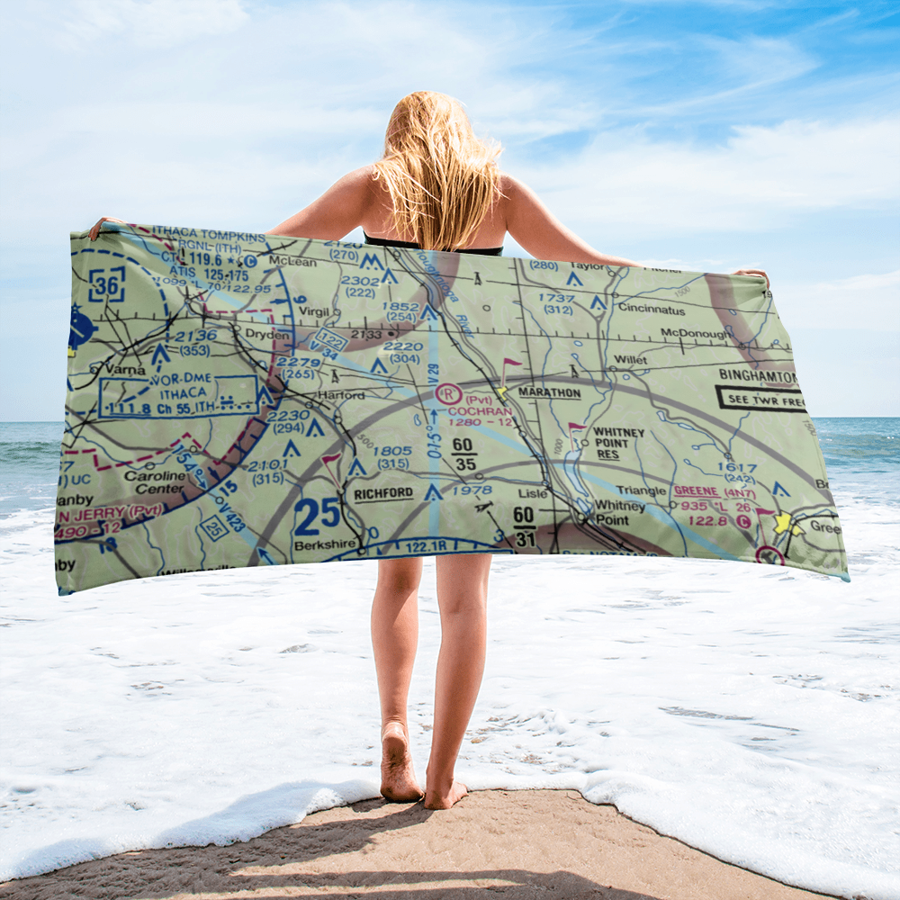 Lapeer Flyer Airport (0NK6) VFR Sectional Towel 