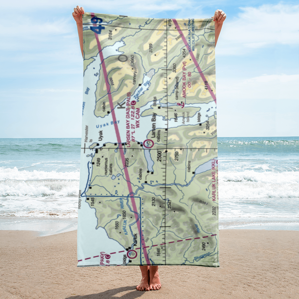 Larsen Bay Airport (2A3) VFR Sectional Towel 