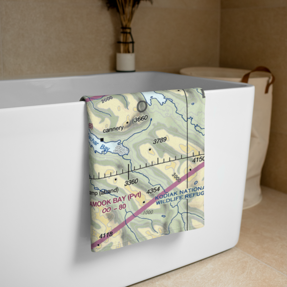 Larsen Bay Airport (2A3) VFR Sectional Towel 