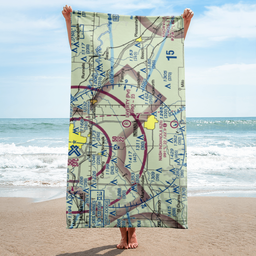 Laverty Field (IA41) VFR Sectional Towel 