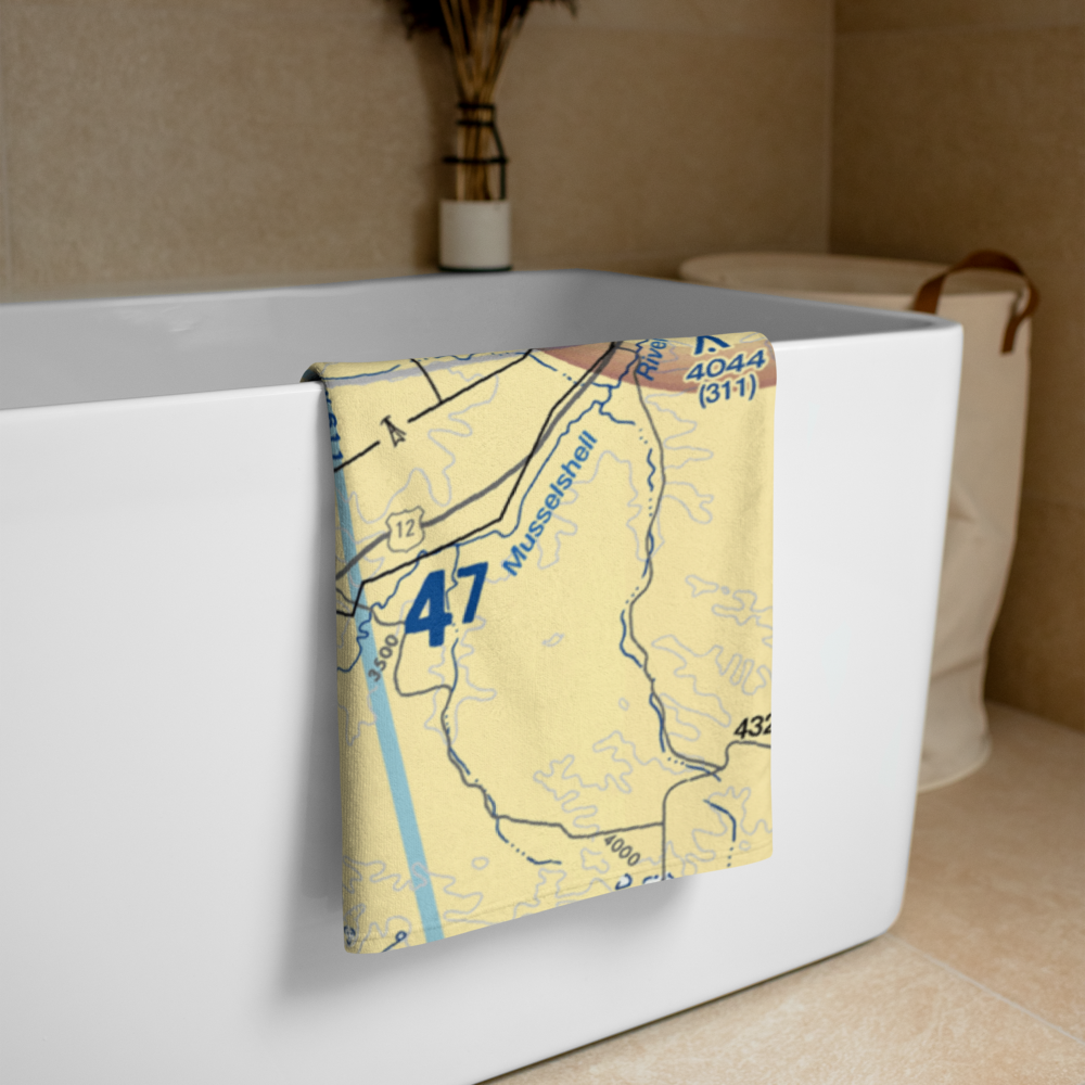 Lavina Airport (80S) VFR Sectional Towel 