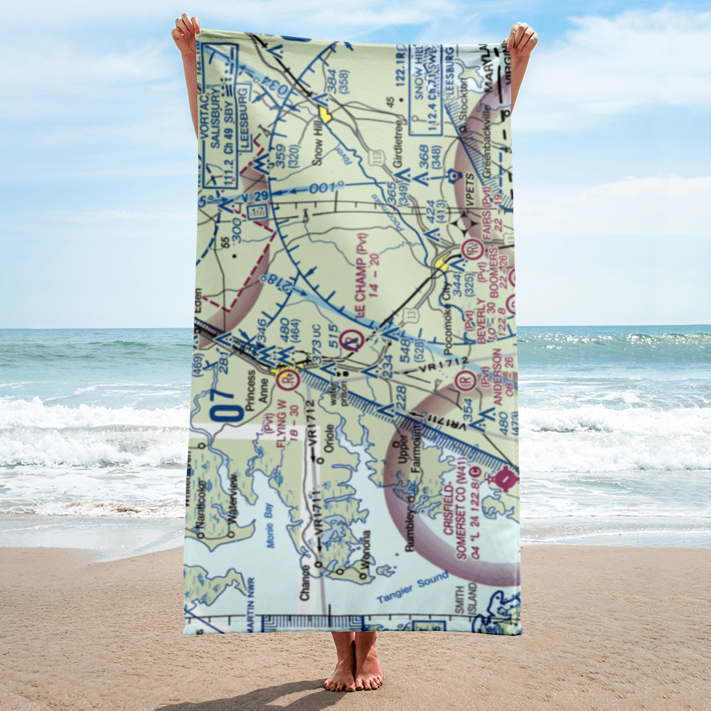 Le Champ Airport (48MD) VFR Sectional Towel 