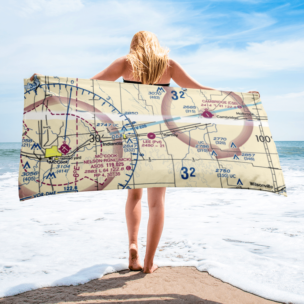 Lee Field (6NE7) VFR Sectional Towel 