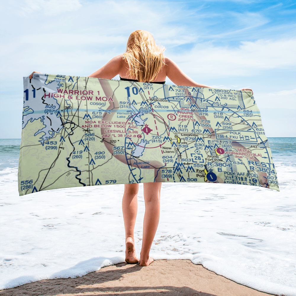 Leesville Airport (L39) VFR Sectional Towel 