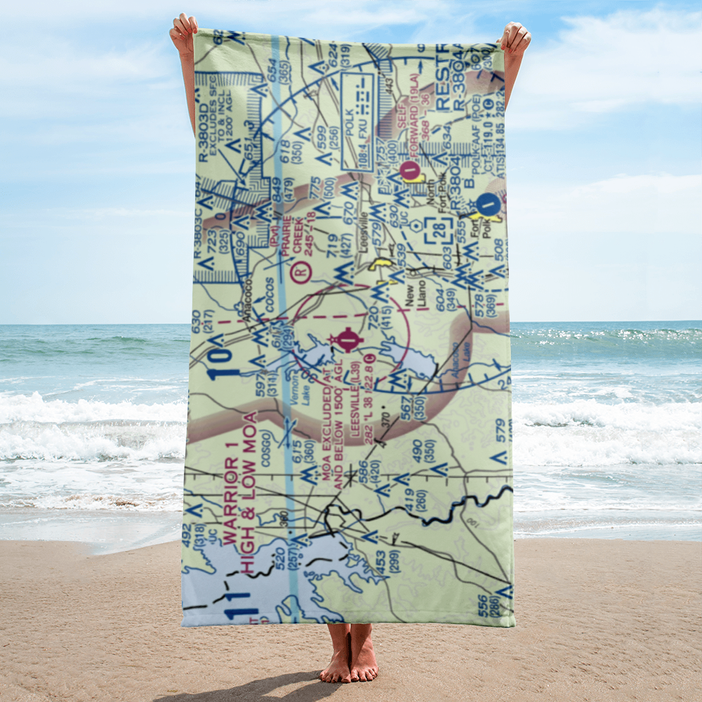 Leesville Airport (L39) VFR Sectional Towel 