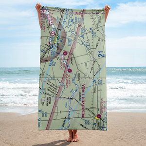 Lehman Airport (28TX) VFR Sectional Towel