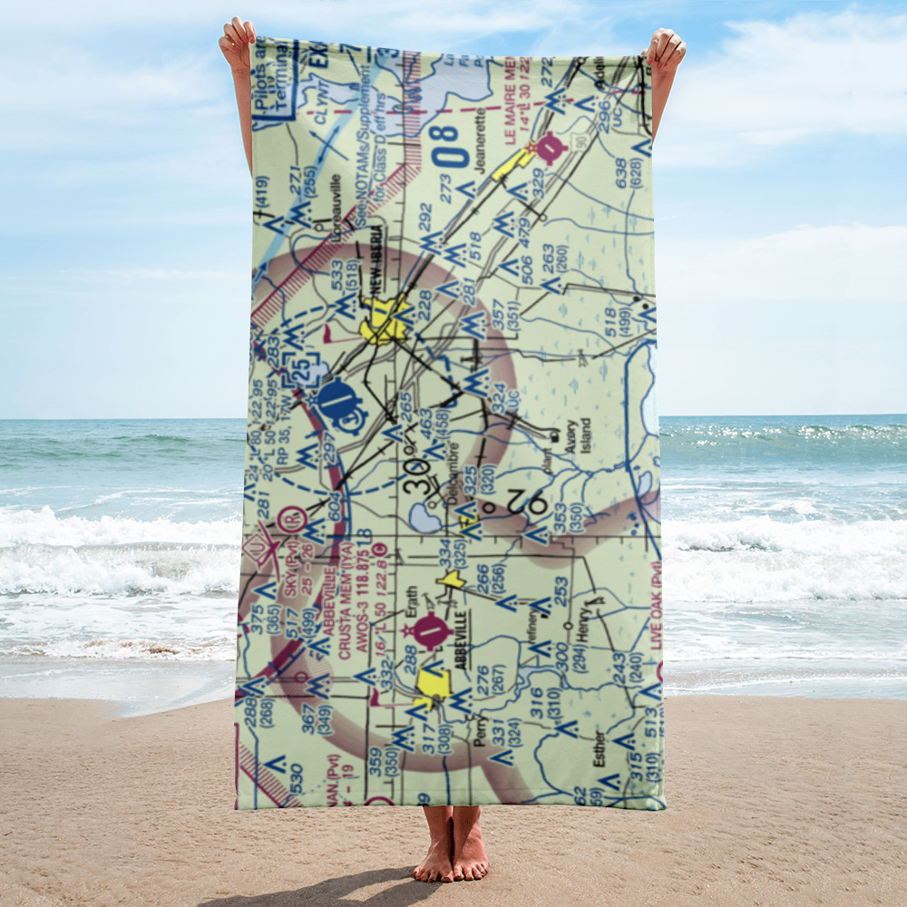 Leonards Airfield & Indust Park Airport (63LA) VFR Sectional Towel 