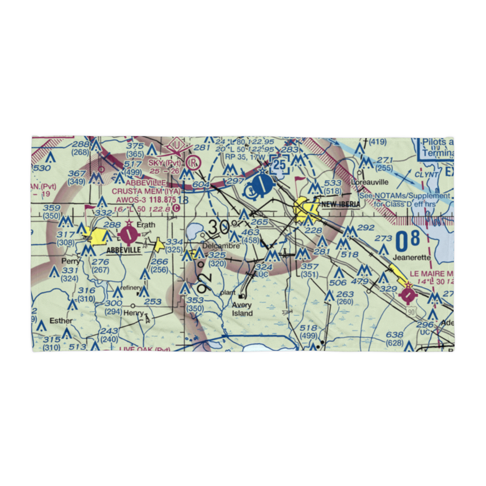 Leonards Airfield & Indust Park Airport (63LA) VFR Sectional Towel 
