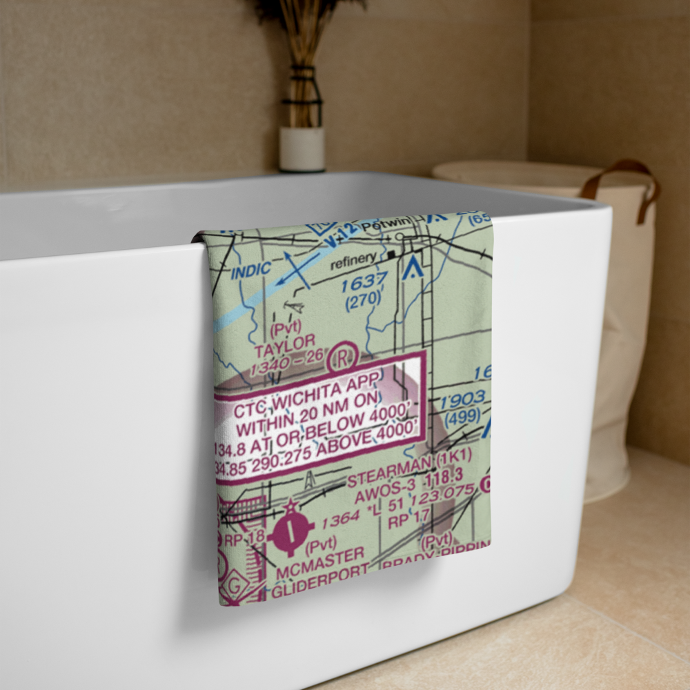 Lil Bird Airport (SN68) VFR Sectional Towel 