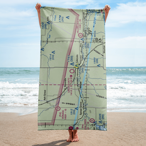 Lincoln Municipal Airport (K71) VFR Sectional Towel