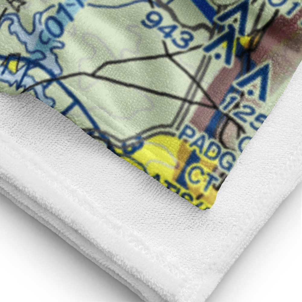 Lincolnton Lincoln County Regional Airport (IPJ) VFR Sectional Towel 