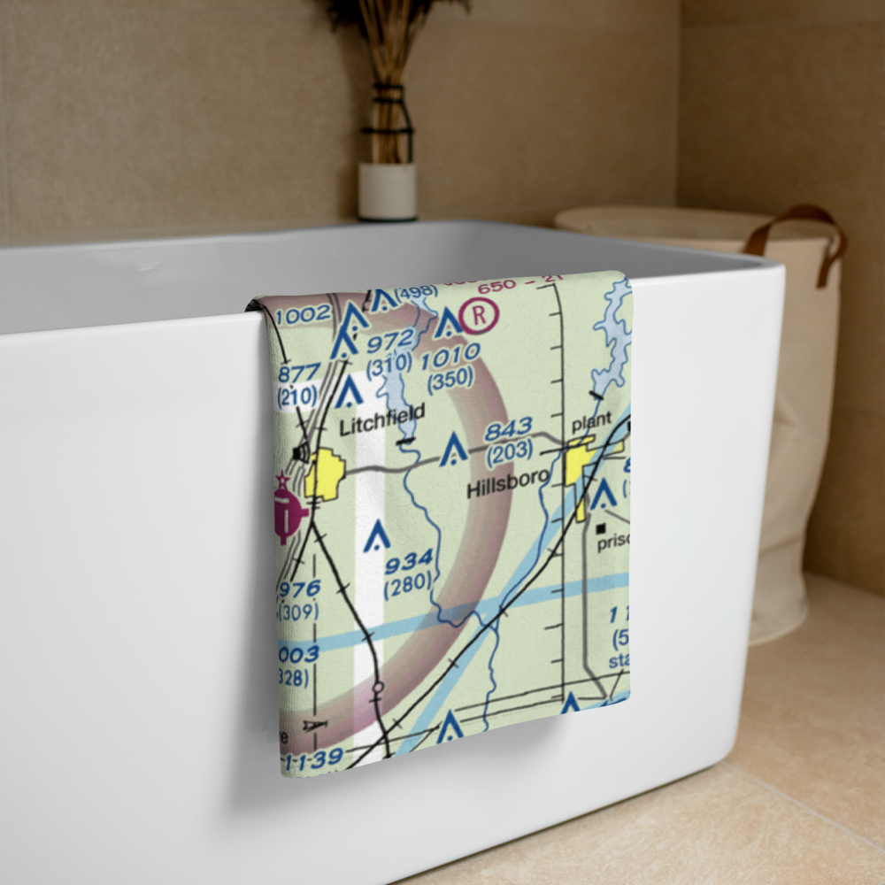 Lindell Loveless Airport (LL45) VFR Sectional Towel 