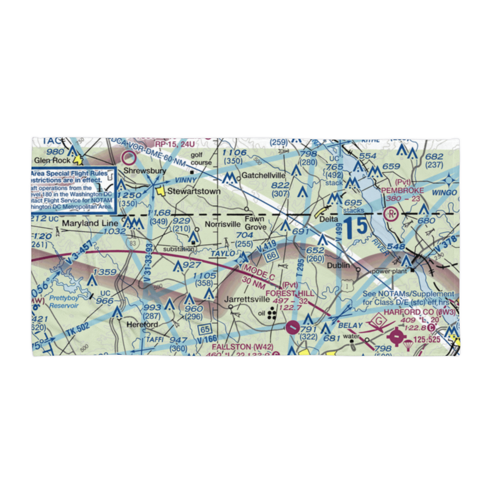 Links Airport (MD88) VFR Sectional Towel 