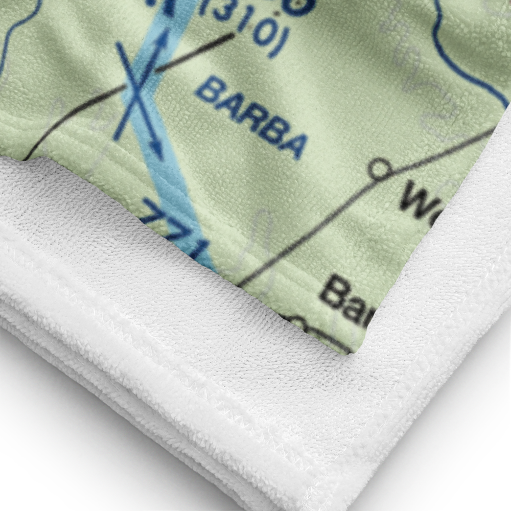 Little Peach Airport (TS92) VFR Sectional Towel 