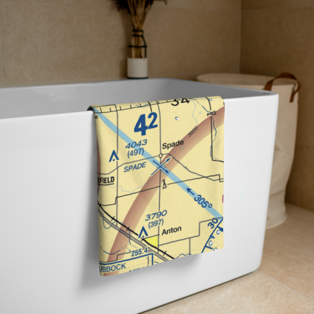 Littlefield Municipal Airport (LIU) VFR Sectional Towel 