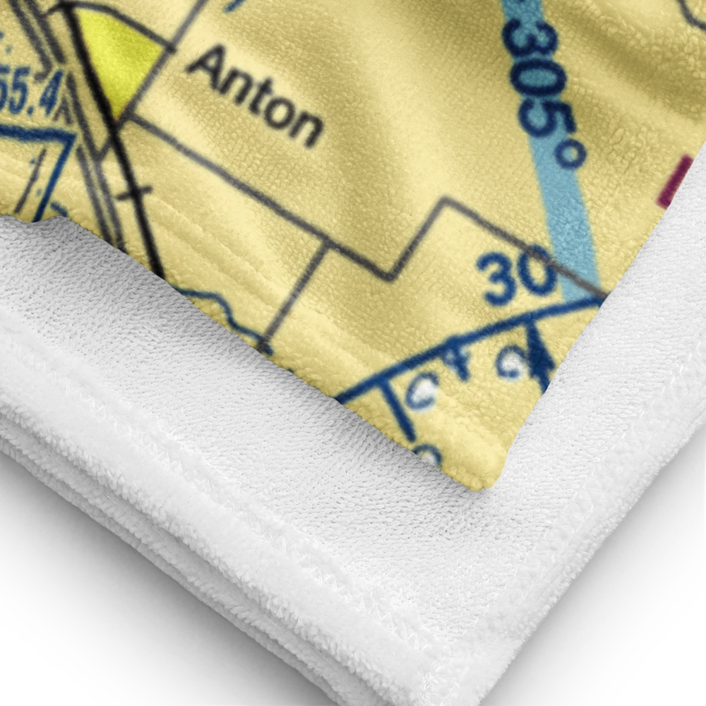 Littlefield Municipal Airport (LIU) VFR Sectional Towel 