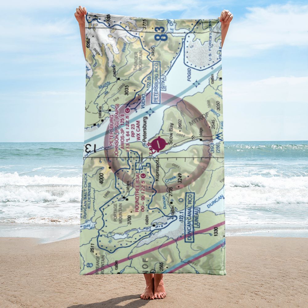 Lloyd R. Roundtree Seaplane Facility Seaplane Base (63A) VFR Sectional Towel 