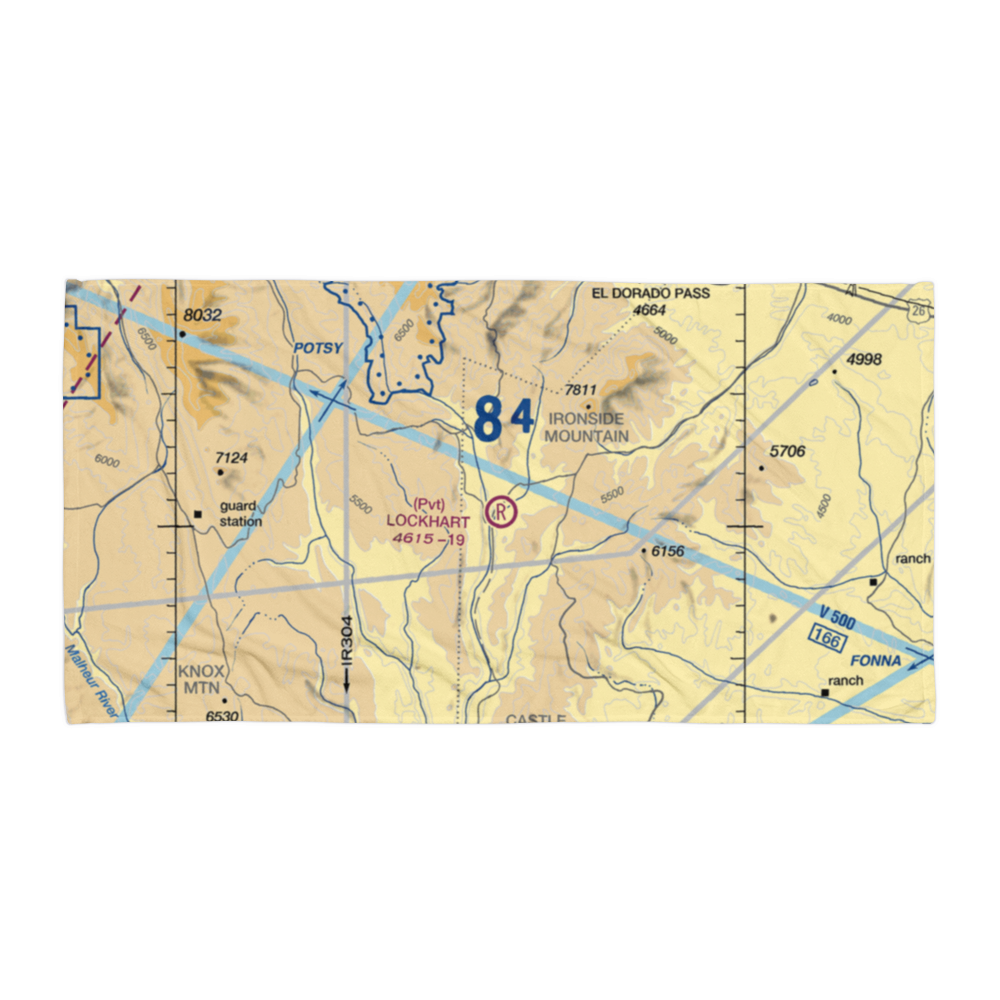 Lockhart Airport (2OR6) VFR Sectional Towel 