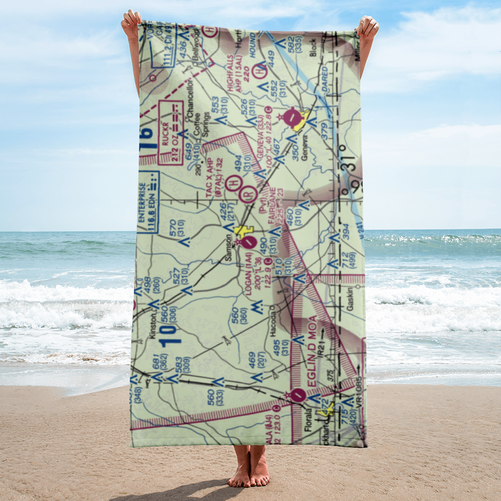 Logan Field (1A4) VFR Sectional Towel 