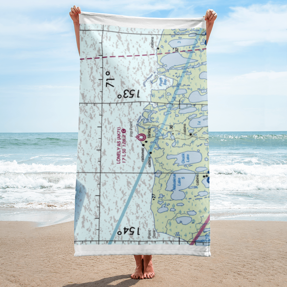 Lonely Air Station (AK71) VFR Sectional Towel 