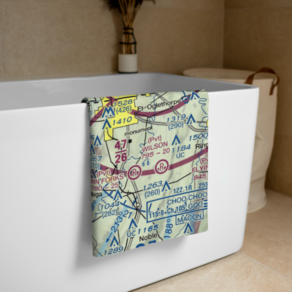 Lookout Mountain Airport (0GE3) VFR Sectional Towel 