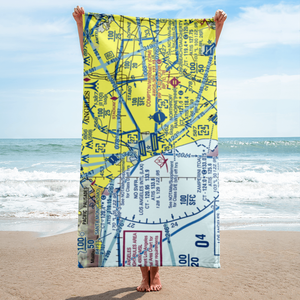 Los Angeles International Airport (LAX) VFR Sectional Towel