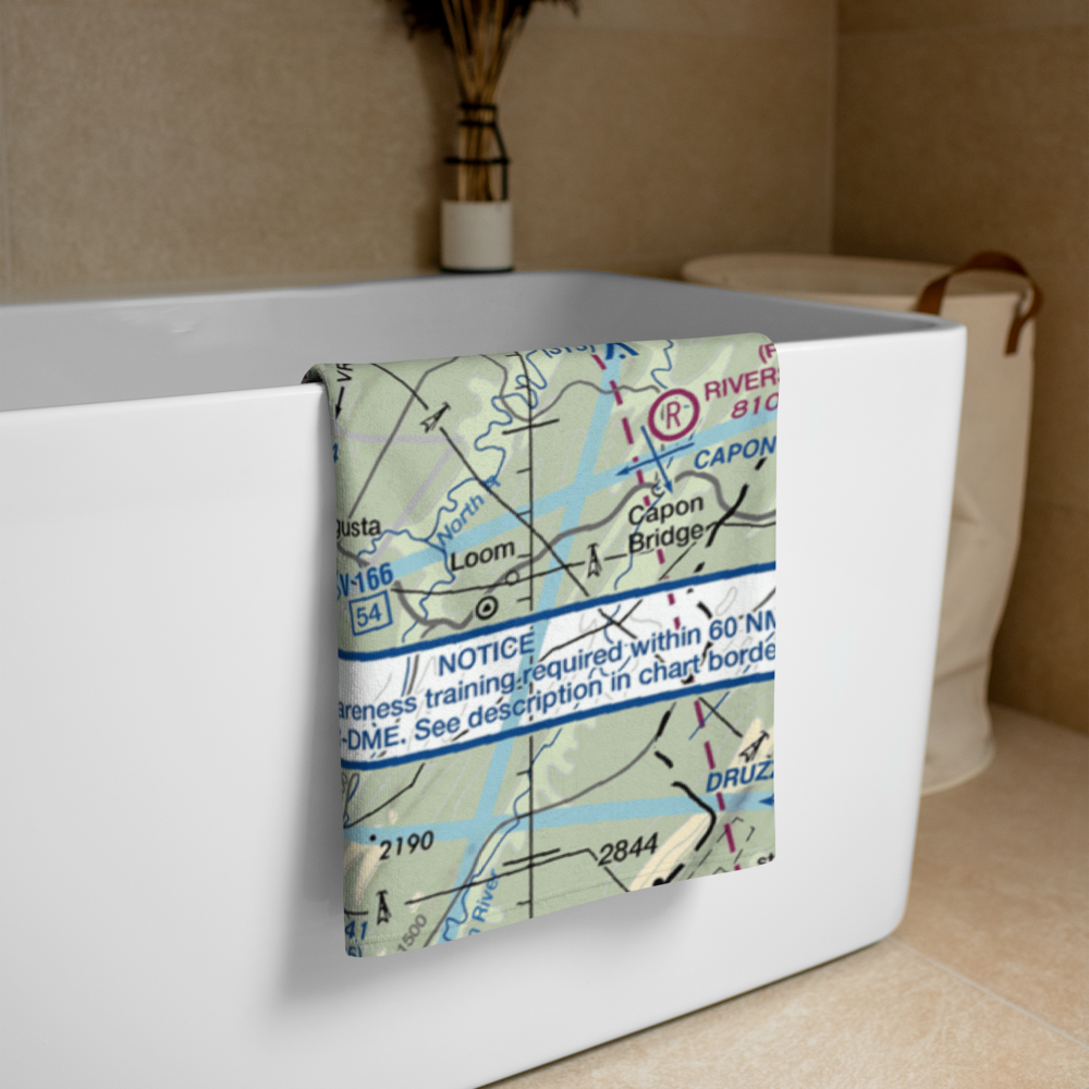 Lost Mountain Airport (WV06) VFR Sectional Towel 