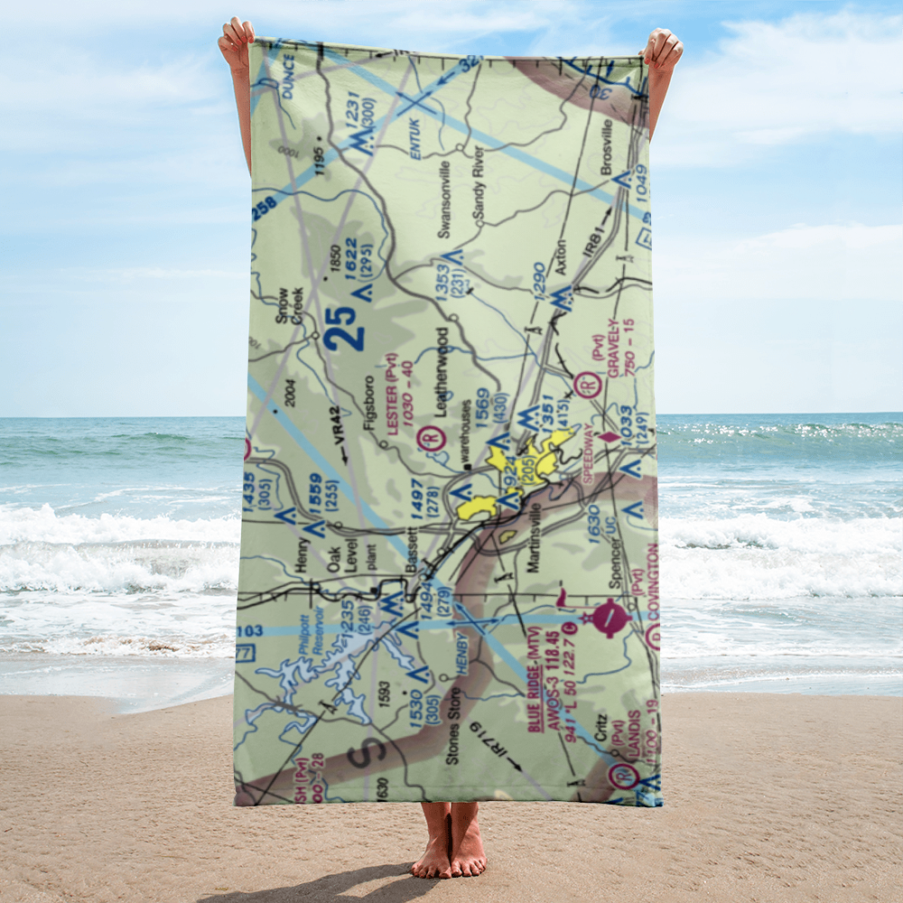 Loury Lester Airpark (6VA2) VFR Sectional Towel 