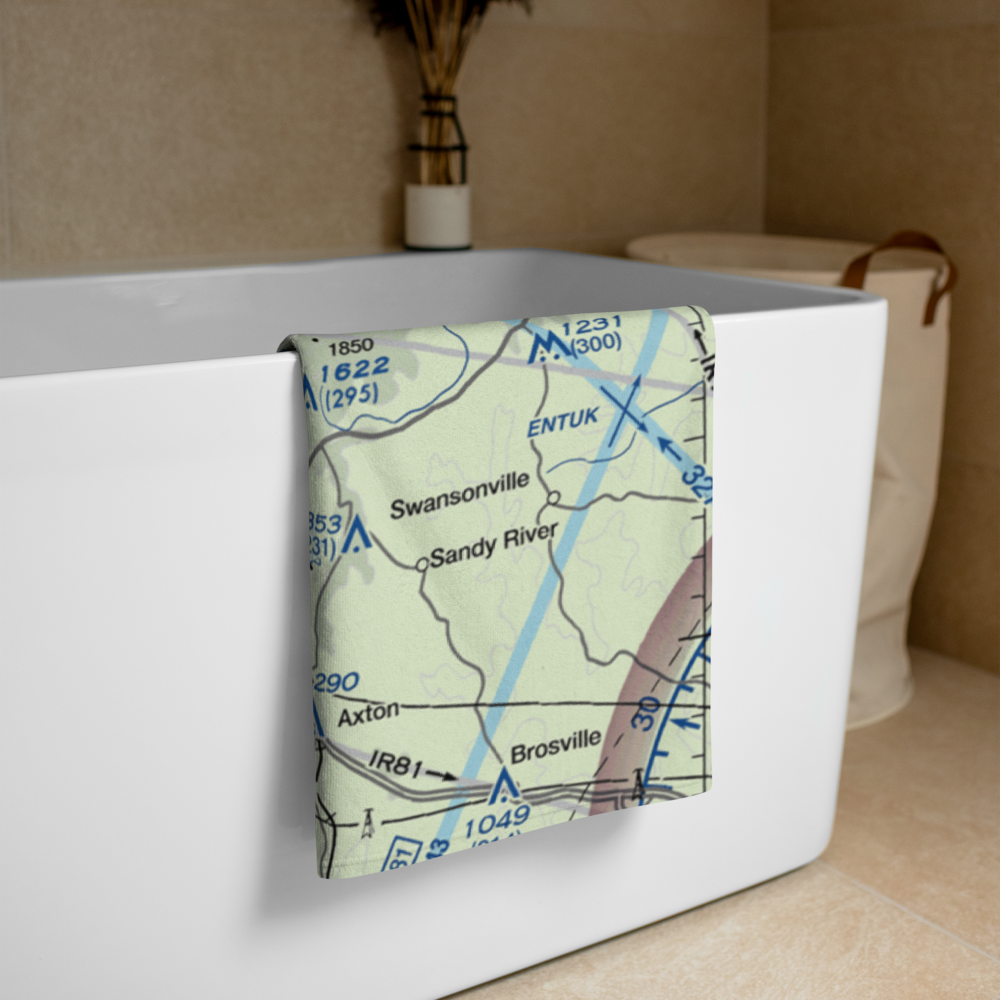 Loury Lester Airpark (6VA2) VFR Sectional Towel 