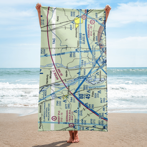Low and Slow Airport (2IL6) VFR Sectional Towel